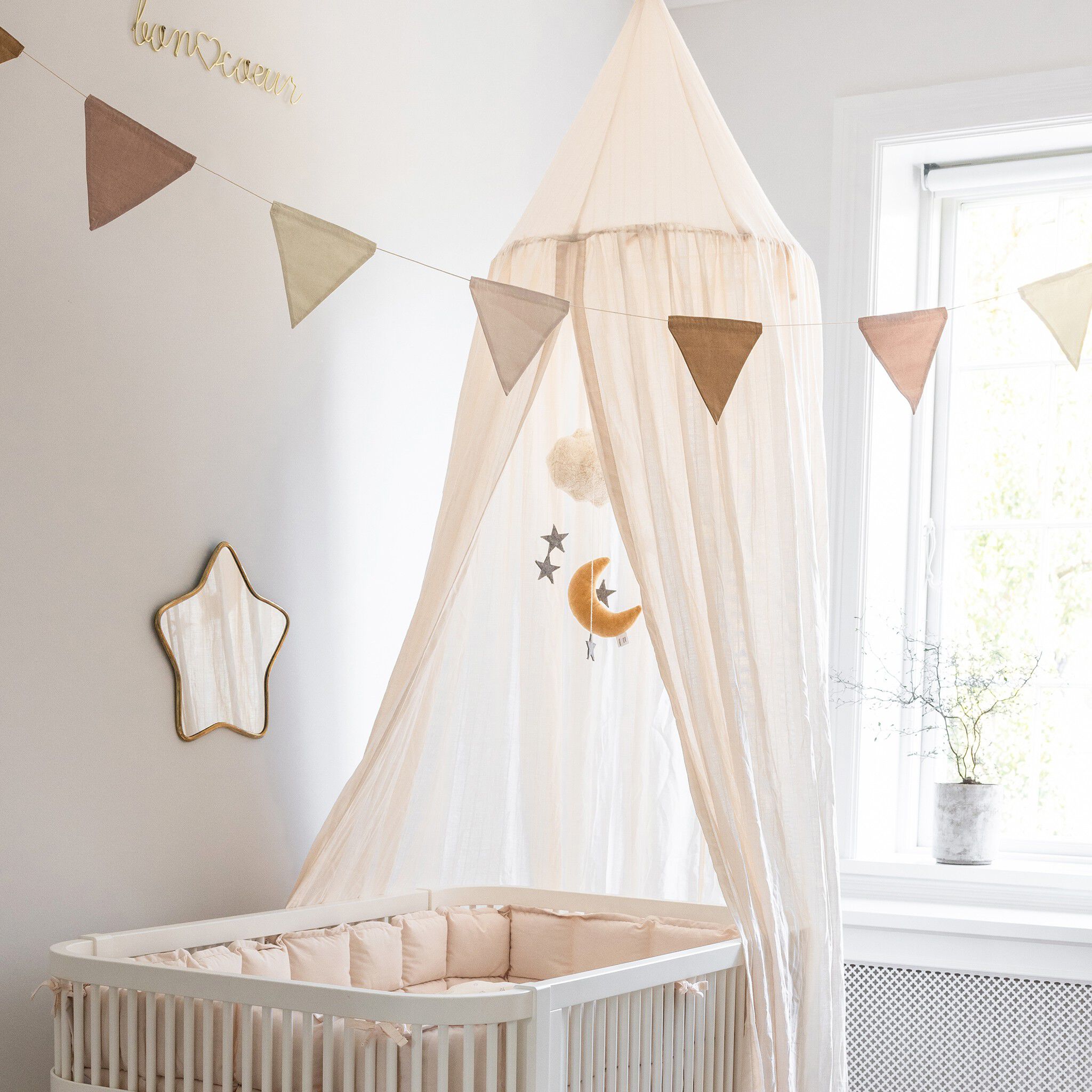 Flagranke, dobbelt-sidet, birchbark rose