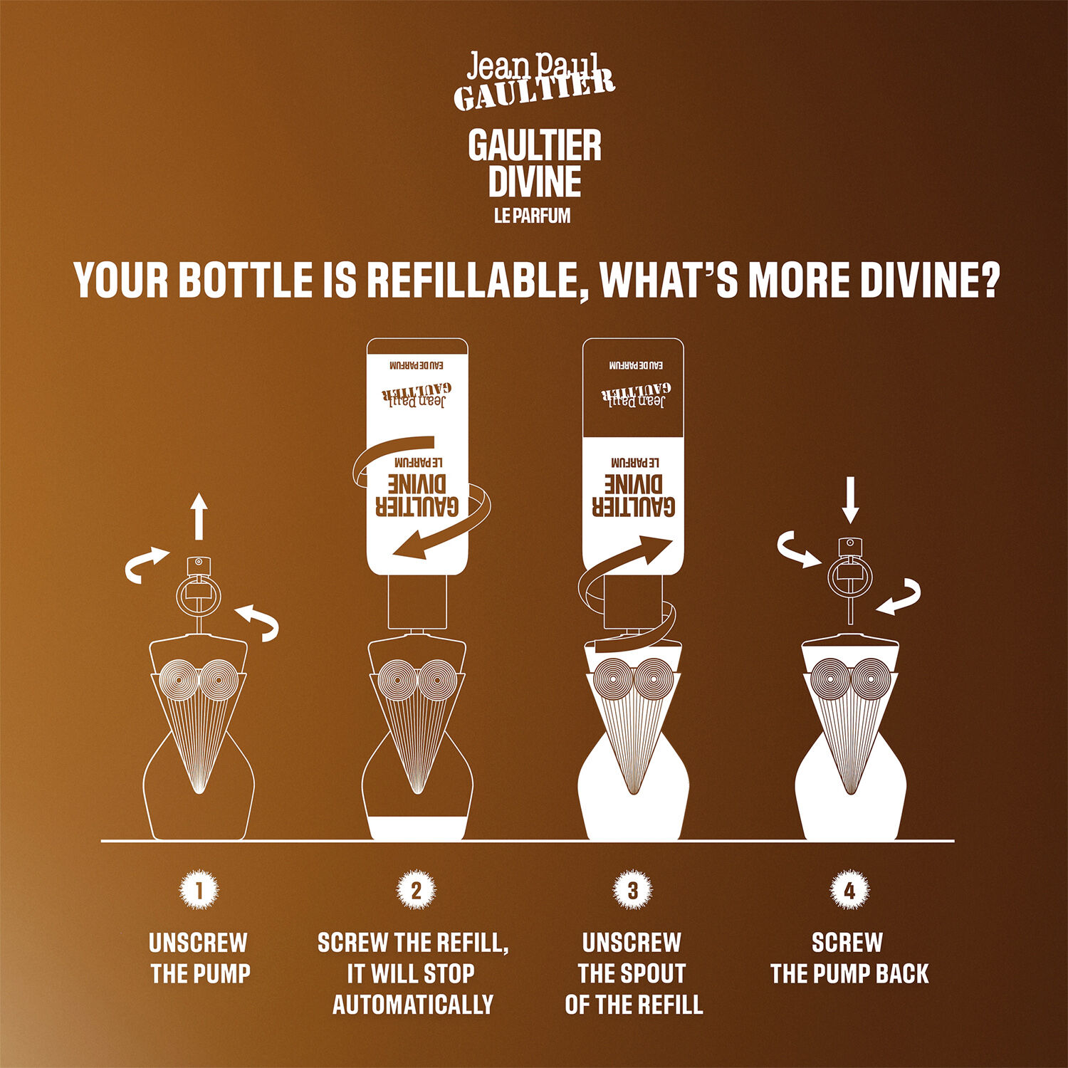 Gaultier Divine Le Parfum Parfum refill bottle 200 ml