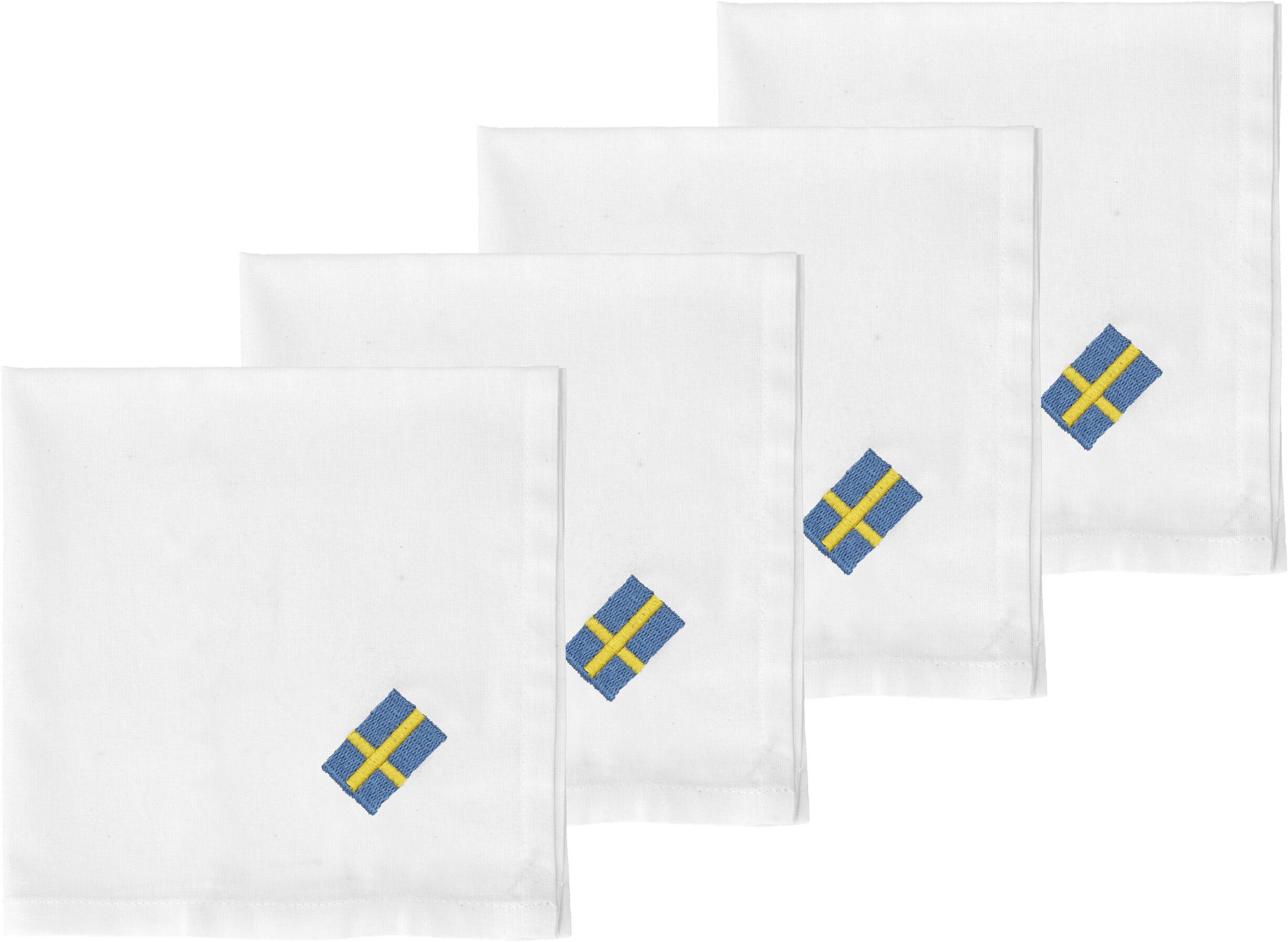 Tygservetter 40x40 Festlig 4 st