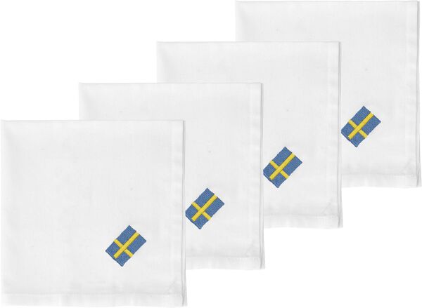 Tygservetter 40x40 Festlig 4 st