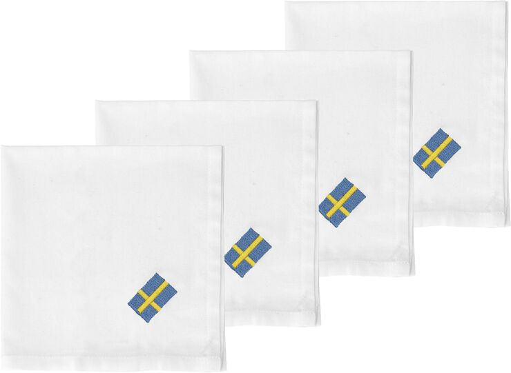 Tygservetter 40x40 Festlig 4 st