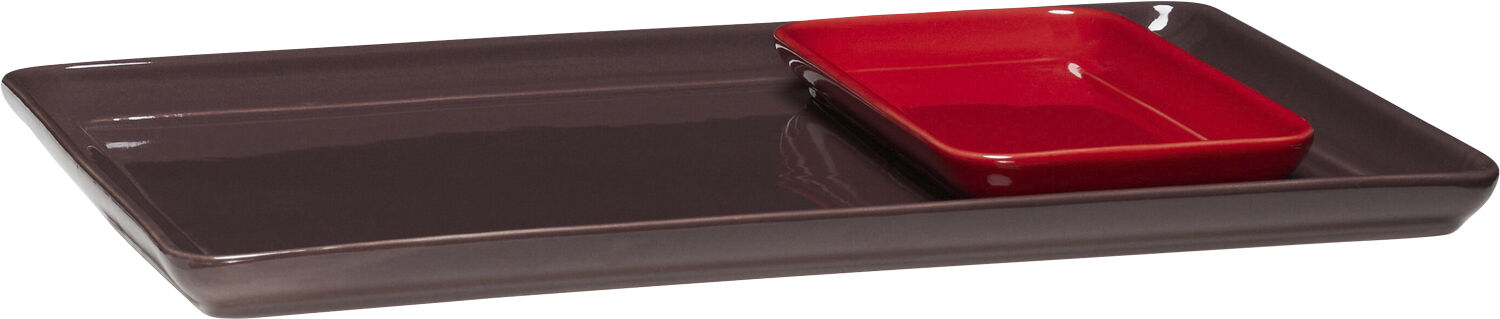 Amare Bakke Burgundy/R&oslash;d s&aelig;t af 2