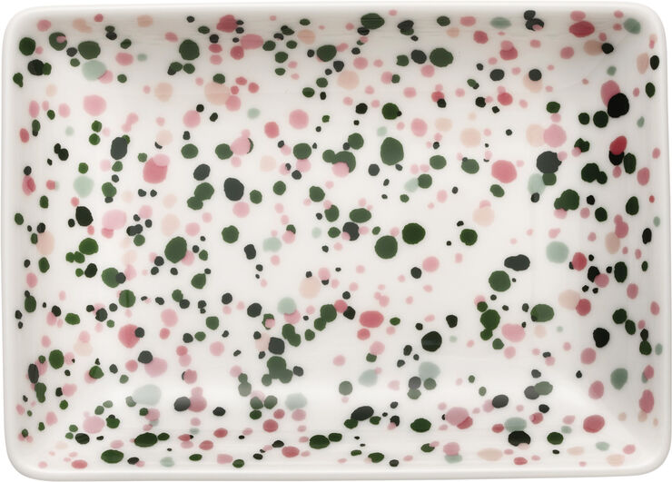 OTC A6 Tallerken 10x15 cm Helle Pink-Grøn