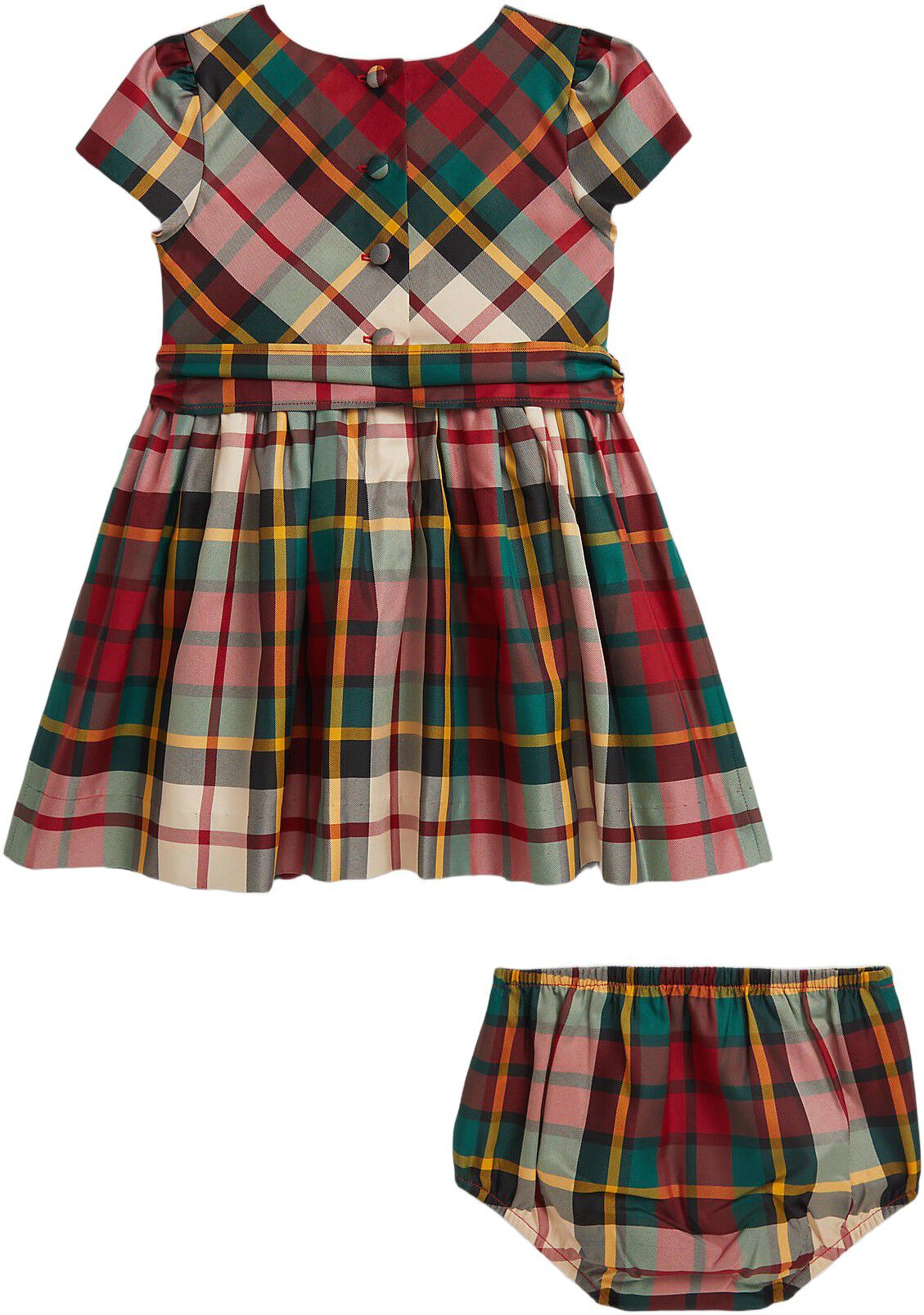 Plaid Twill Dress & Bloomer