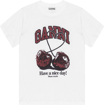 Basic Jersey Cherry Relaxed T-shirt