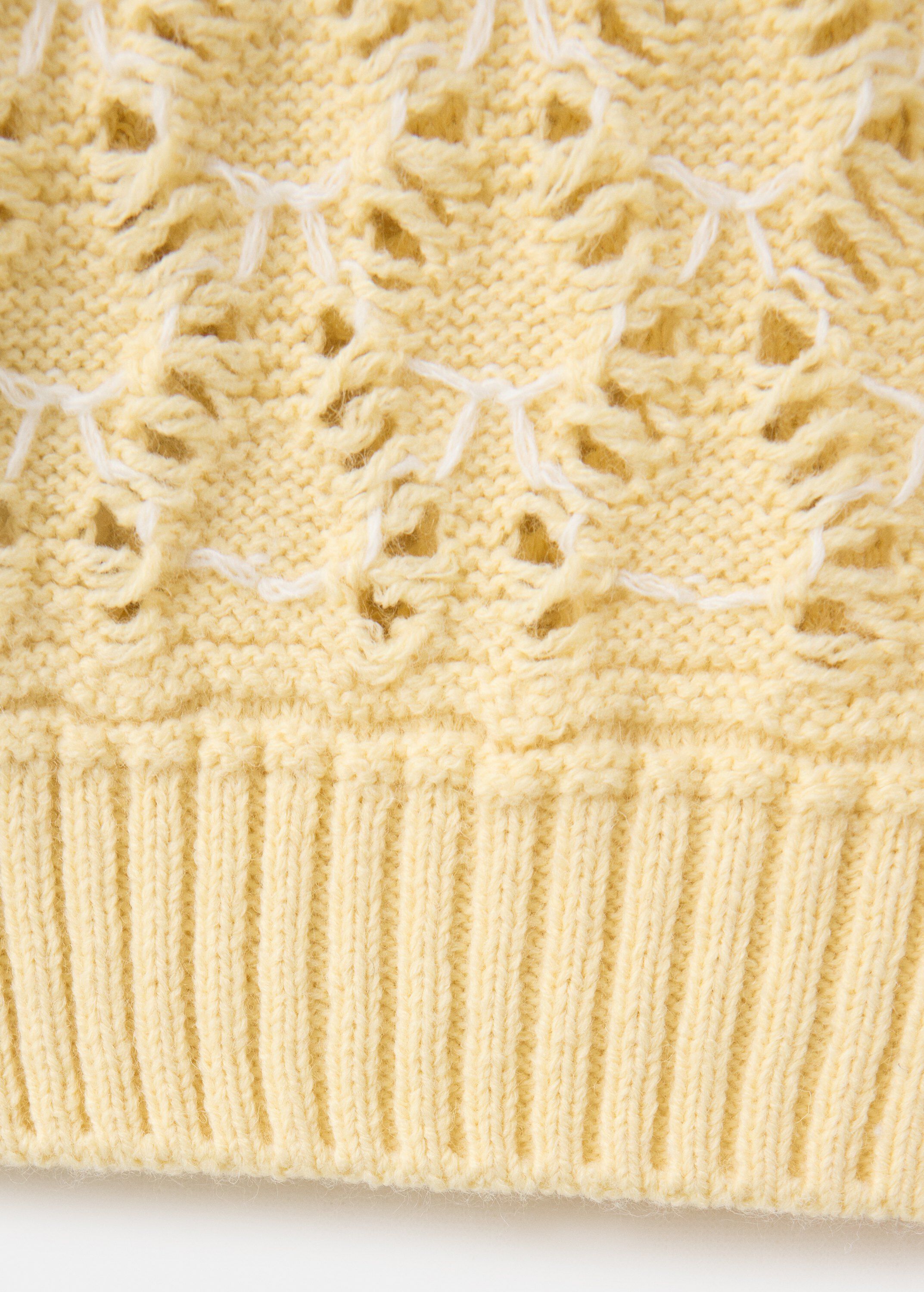 Openwork knit sweater