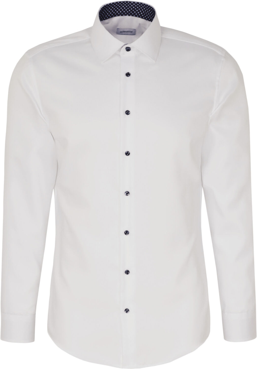 Business Shirt Slim Long sleeve Kent-Collar Uni