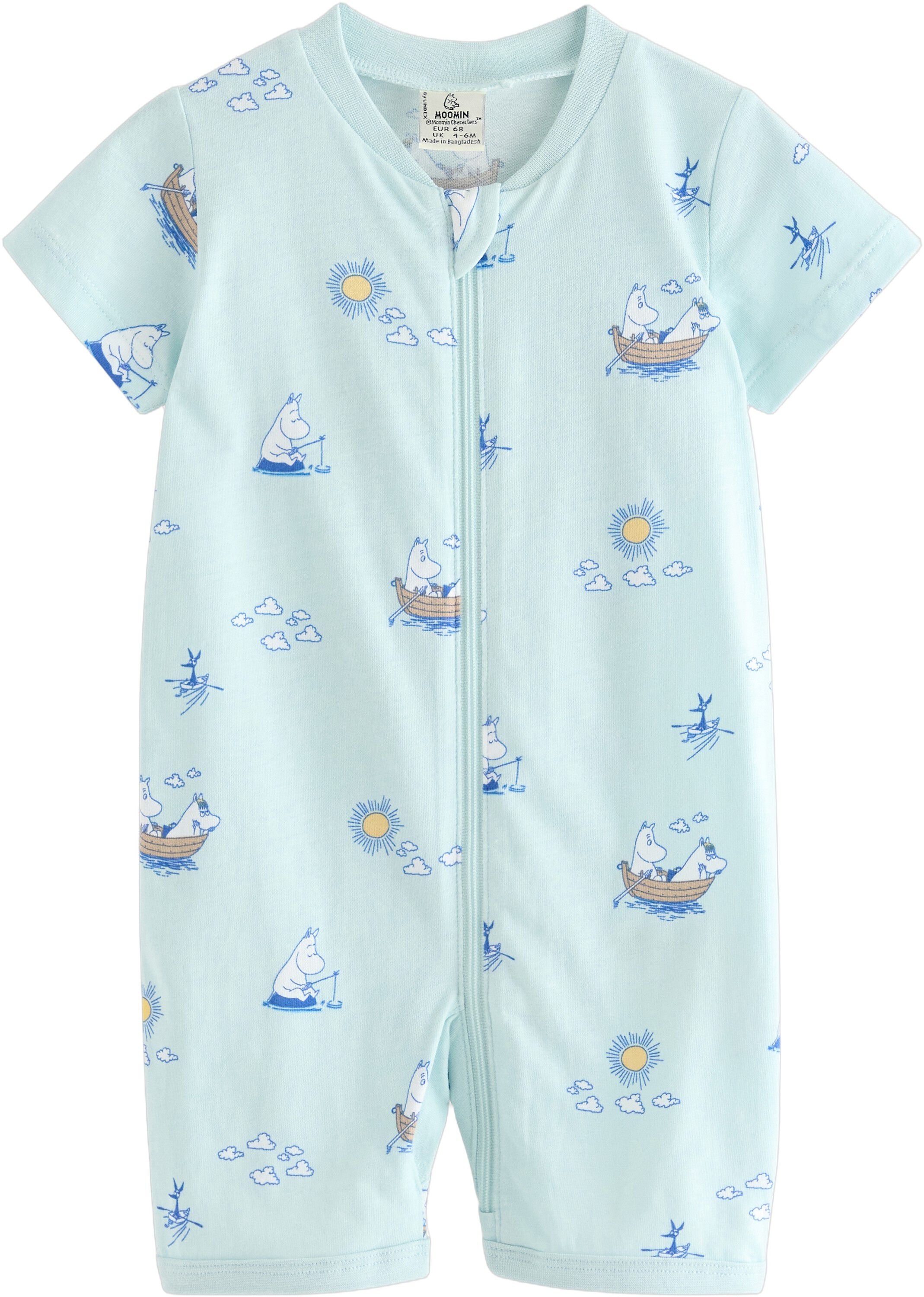 Cosy pyjama romper in soft cotton w