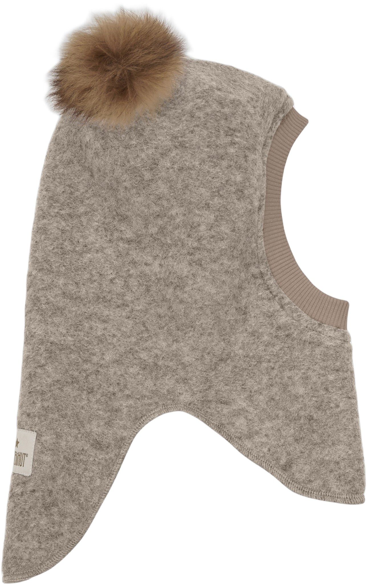 Balaclava Wool Alpaca Pompoms