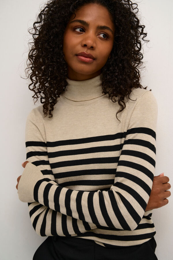 KAlizza Striped Roll Neck