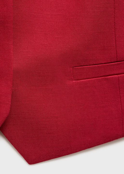 Linen-blend suit waistcoat