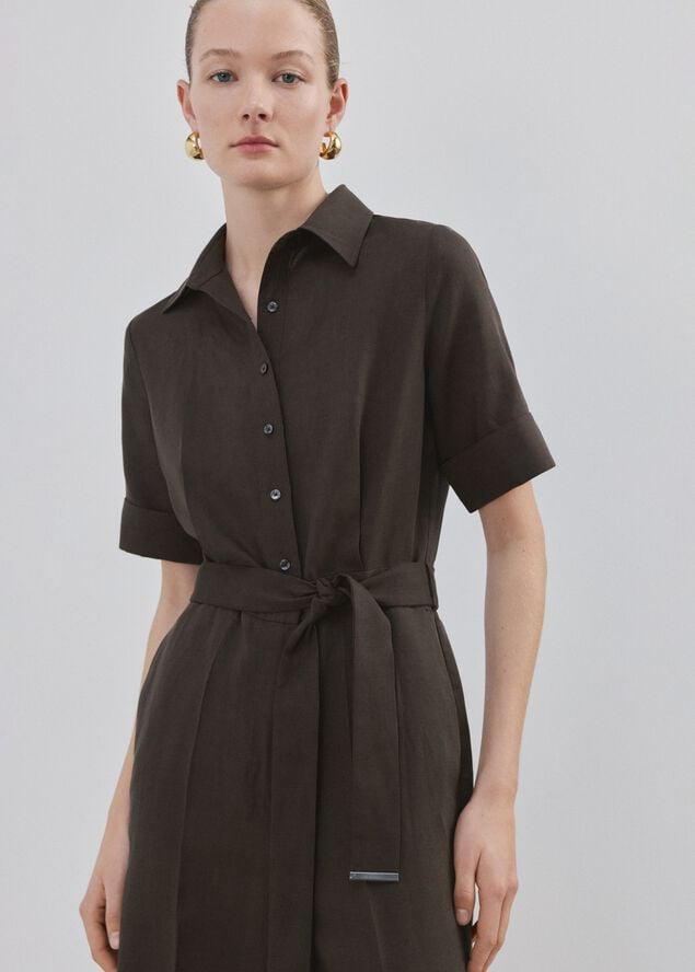 Lyocell shirt jumpsuit