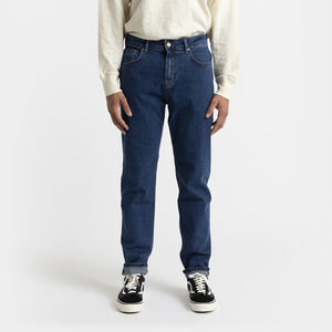 Rinsed blue loose jeans