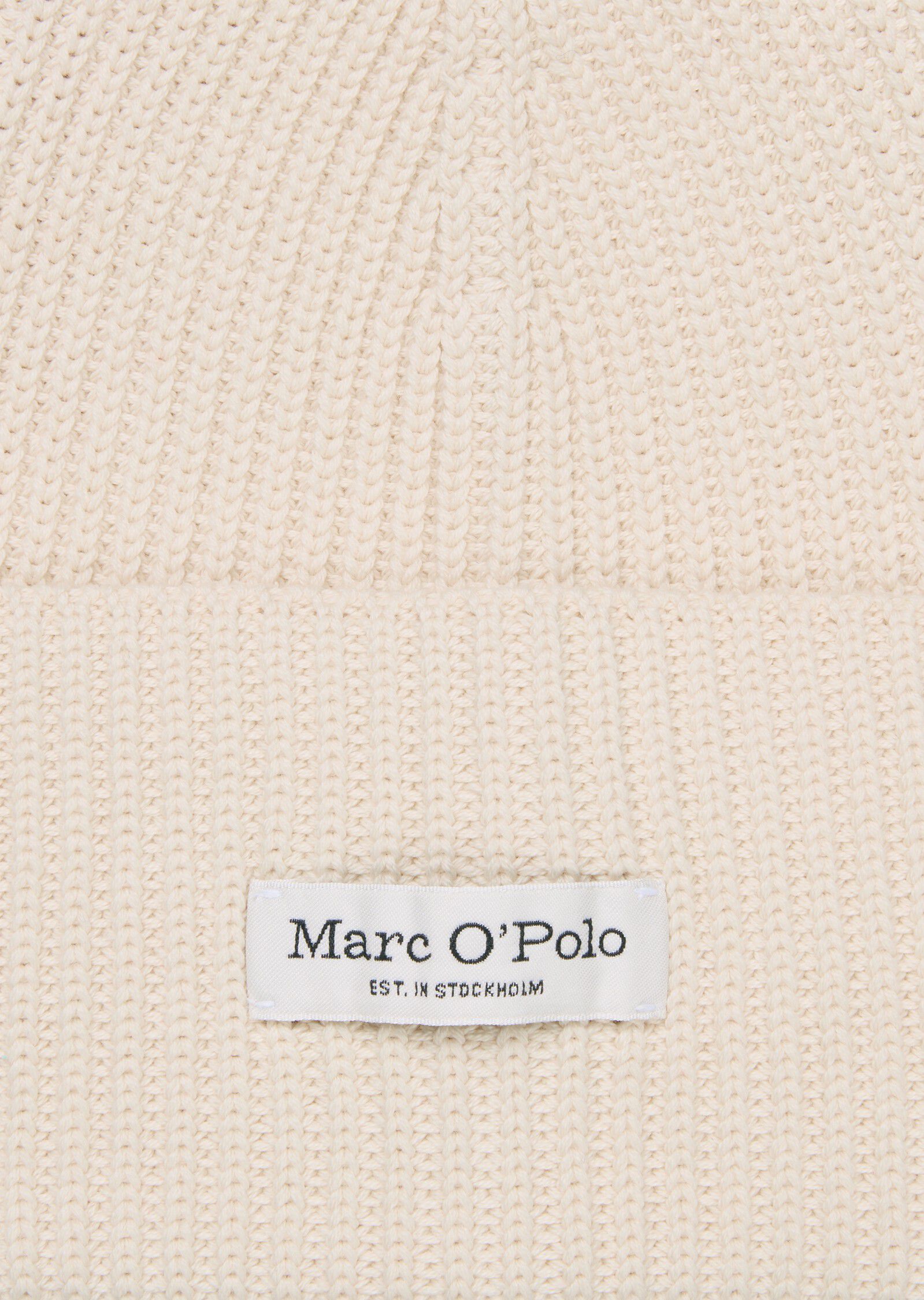 Beanie, knitted, with fold-up