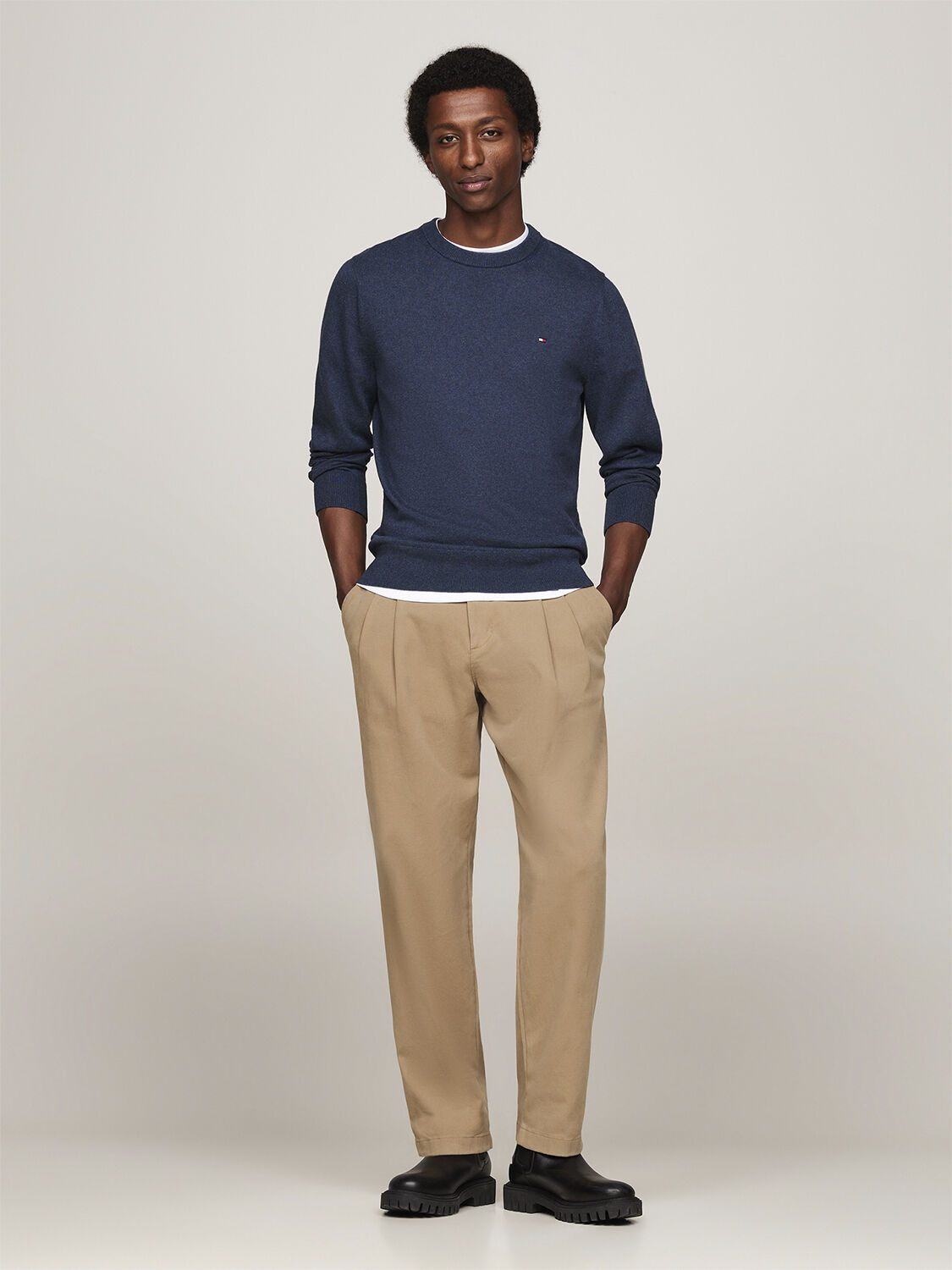 PIMA ORG CTN CASHMERE CREW NECK