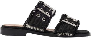 Feminine Buckle Two Strap Sandal De