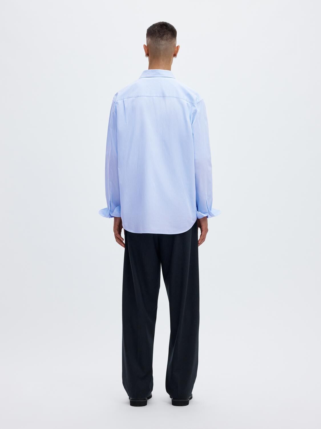 Anraslund Striped Poplin Ls Shirt