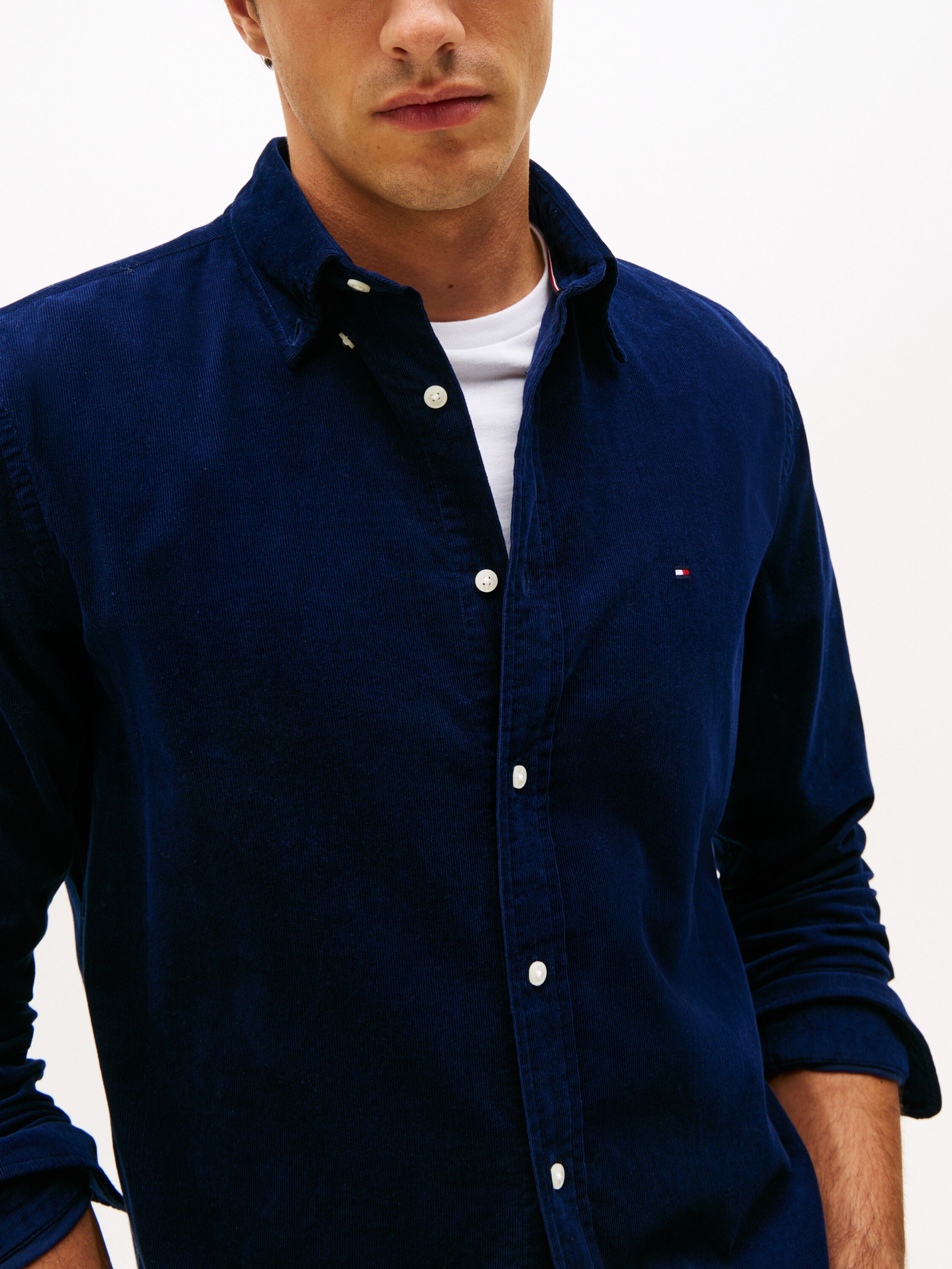 Regular Fit Fine Corduroy Shirt
