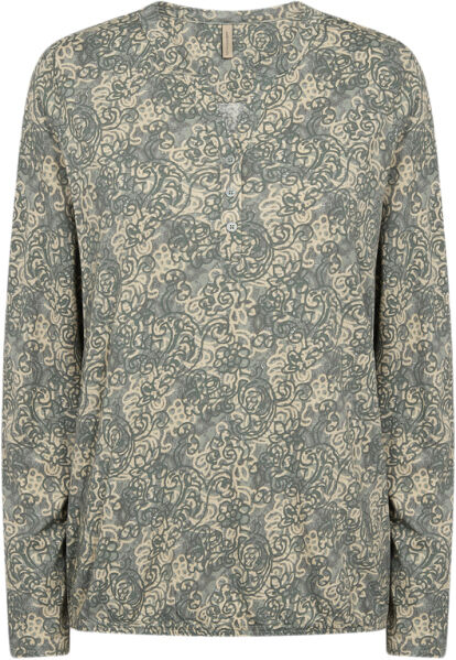 SC-FELICITY AOP 491 Bluse Lysegr&oslash;n