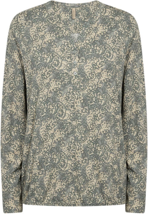 SC-FELICITY AOP 491 Bluse Lysegrøn
