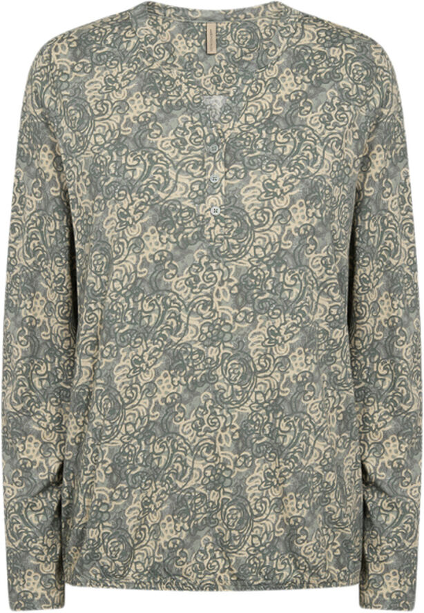 SC-FELICITY AOP 491 Bluse Lysegrøn