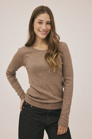 Torino 1 Strikket bluse - Merino uld mix