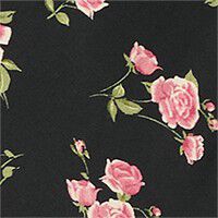 Floral dress with lace trim