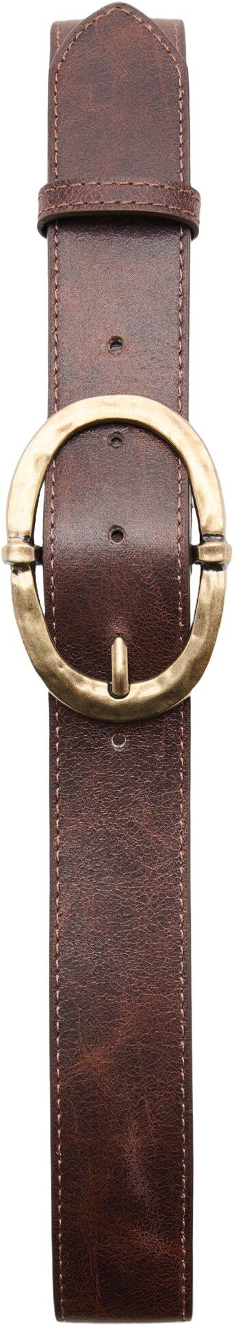 Textured metal buckle belt