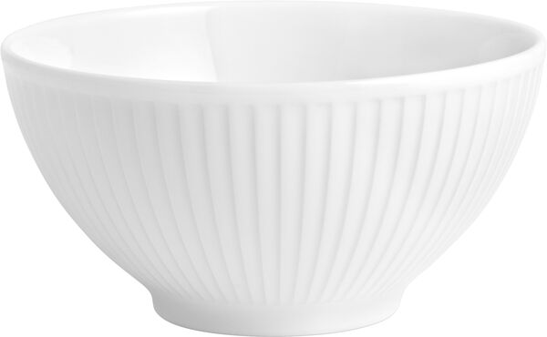 "Skål Plissé 50 cl 14 cm Hvit"