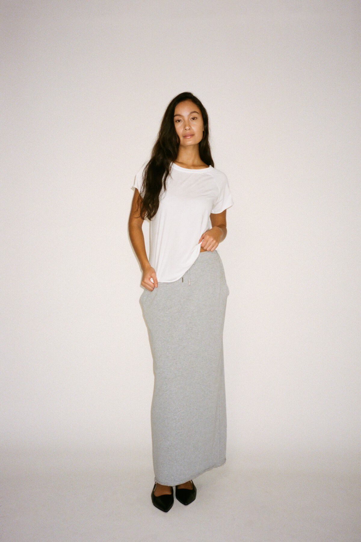 Light stretch long skirt - Hanni