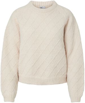 PCAIRY LS O-NECK KNIT BC
