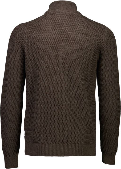 Zip through structure cardigan