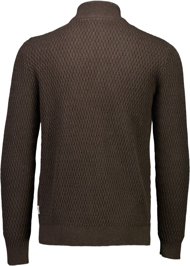 Zip through structure cardigan