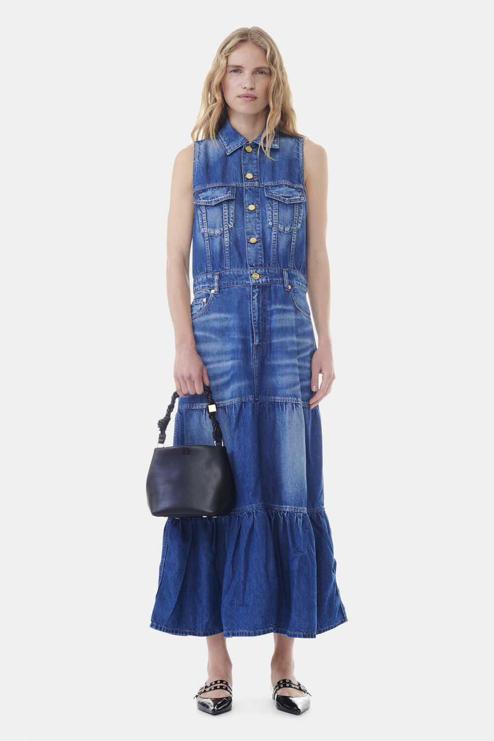 Light Denim Long Dress