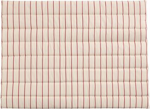 Outdoor Market Sofa Cushion - Beige with red stripe -