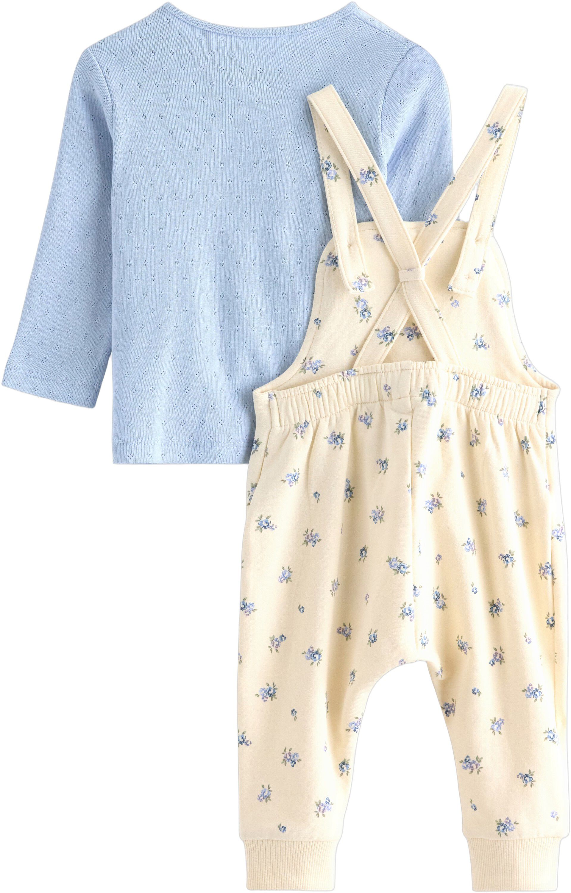 Set med h&auml;ngselbyxor i mjuk trik&aring; m