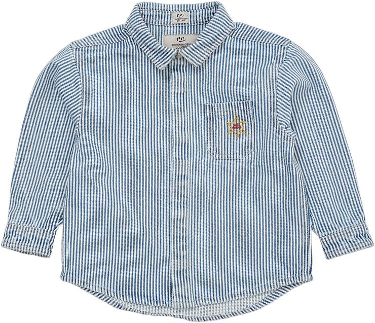Y/D STRIPE TWILL OVERSHIRT