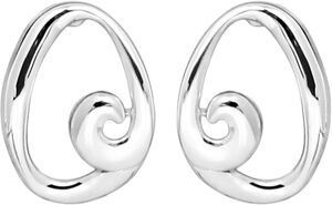 Swirl øretikker - Sølv