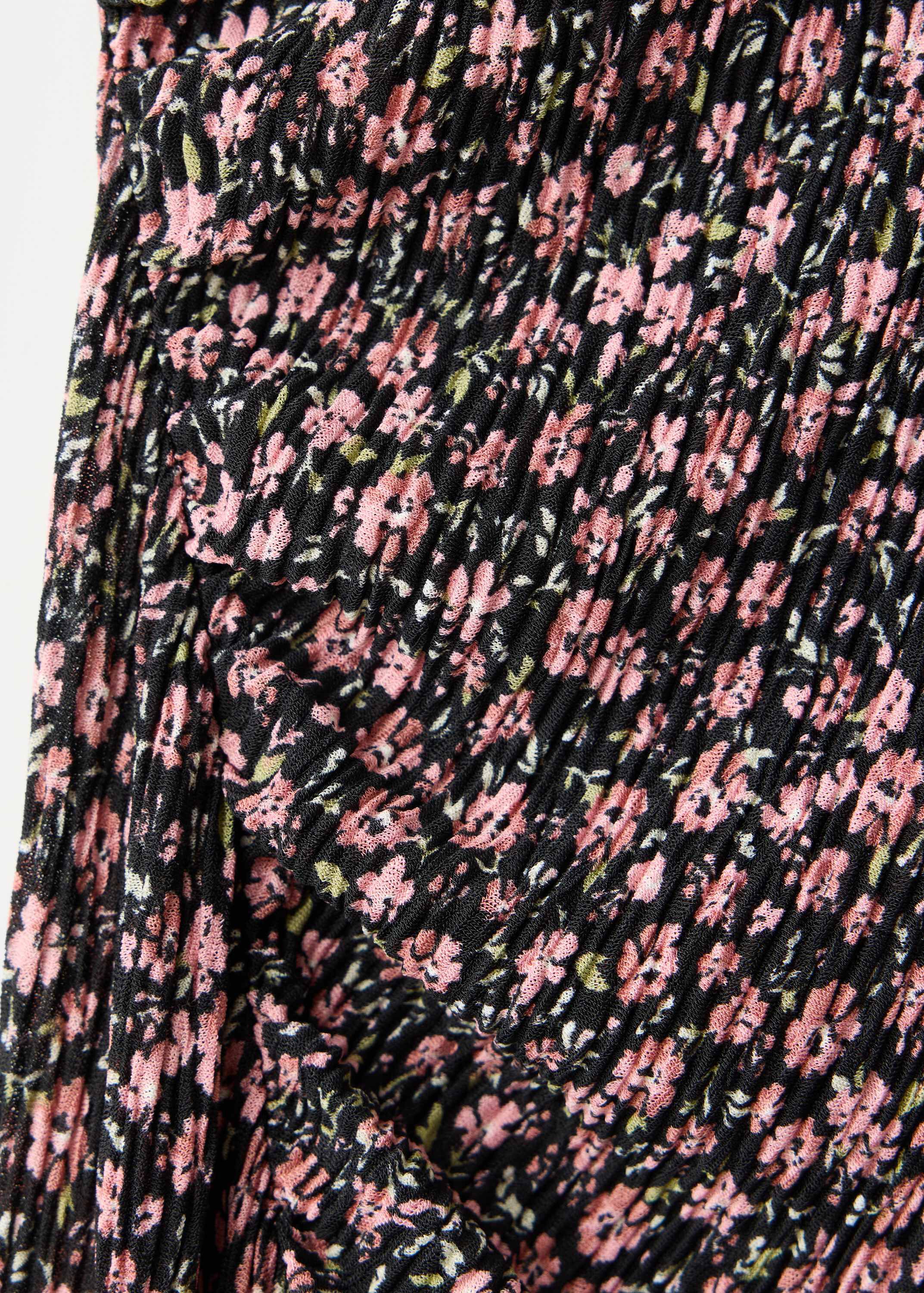 Printed dress with draped detail