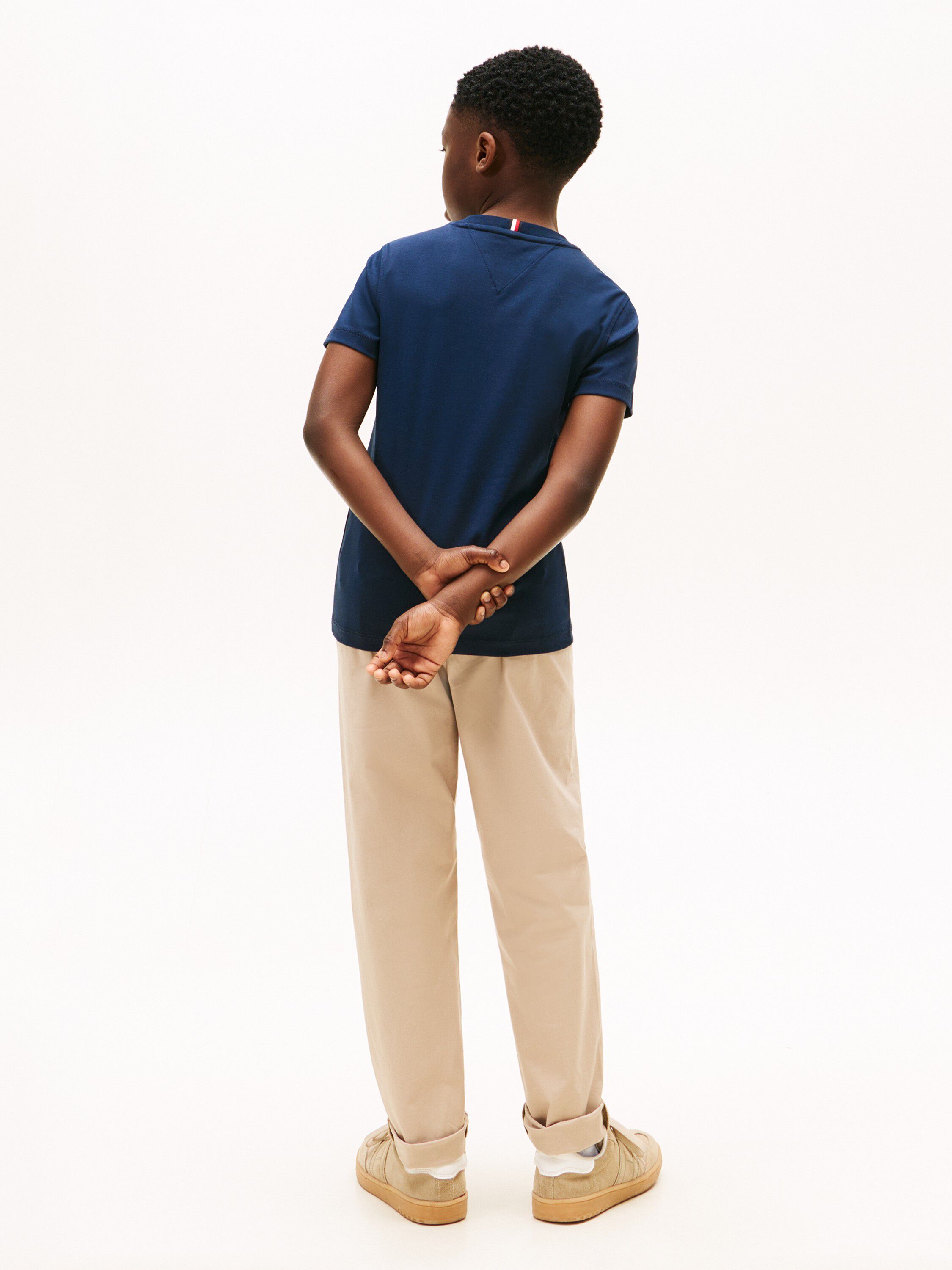 Logo Embroidery Interlock Knit T-Shirt