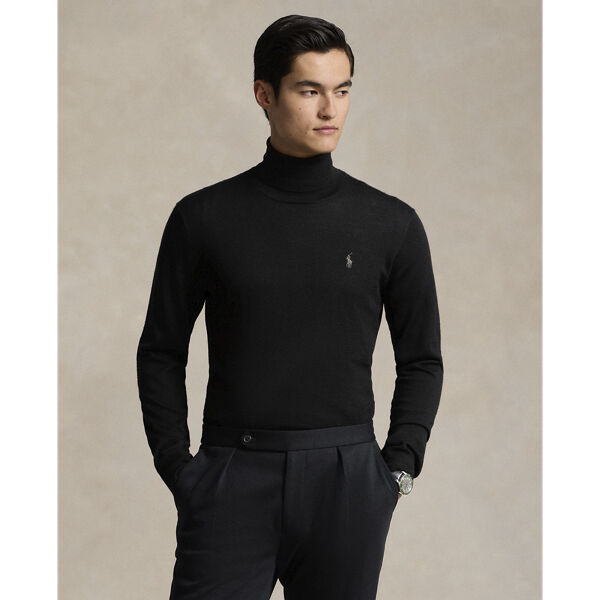 Washable Wool Turtleneck Sweater