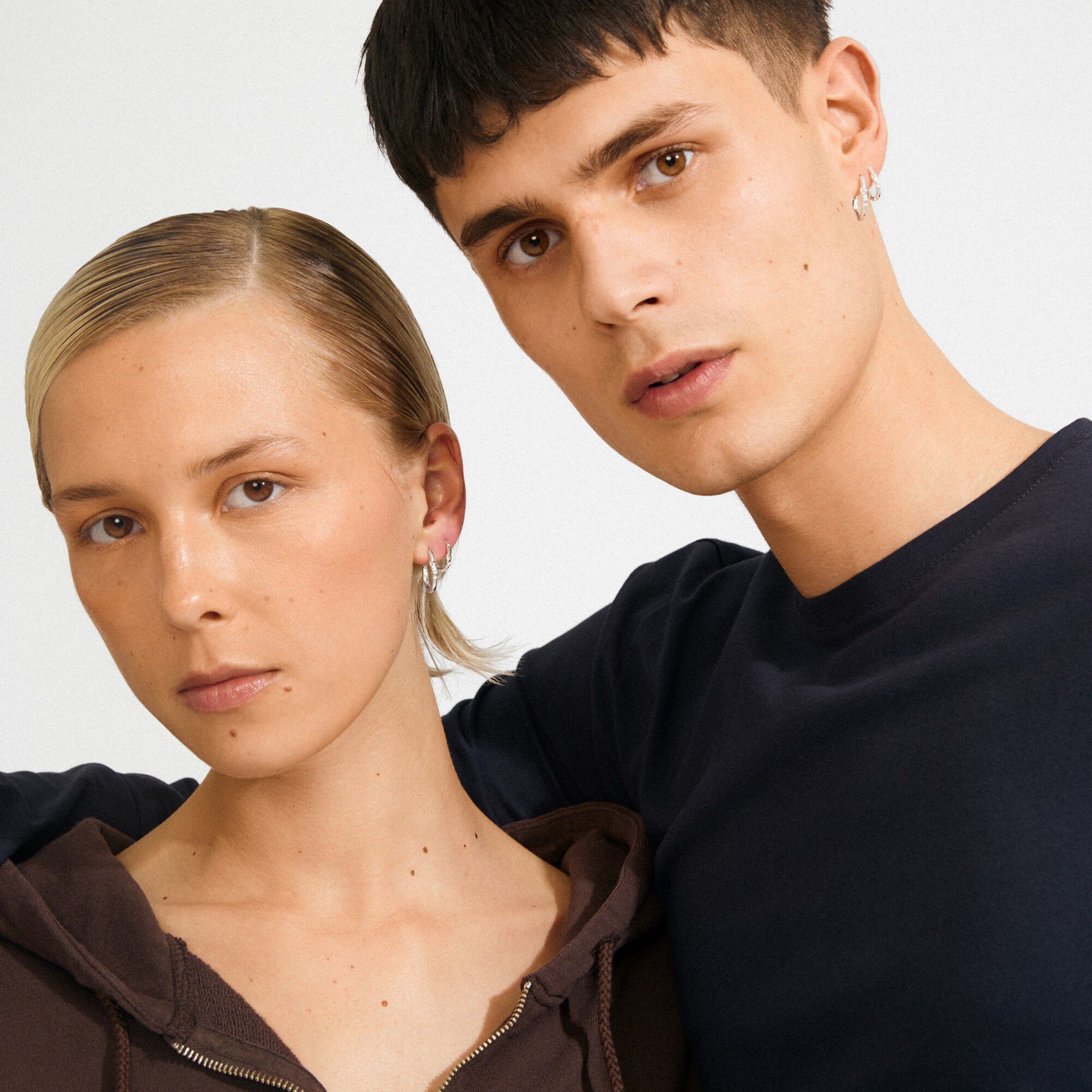 SENSE hoop &oslash;reringe, 2-i-&eacute;t s&aelig;t, s&oslash;lvbelagt