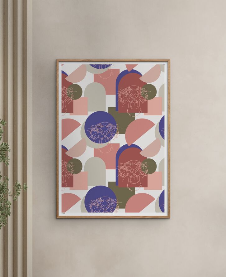 Disney Ð The Jungle Book Pink Shere Khan Outline