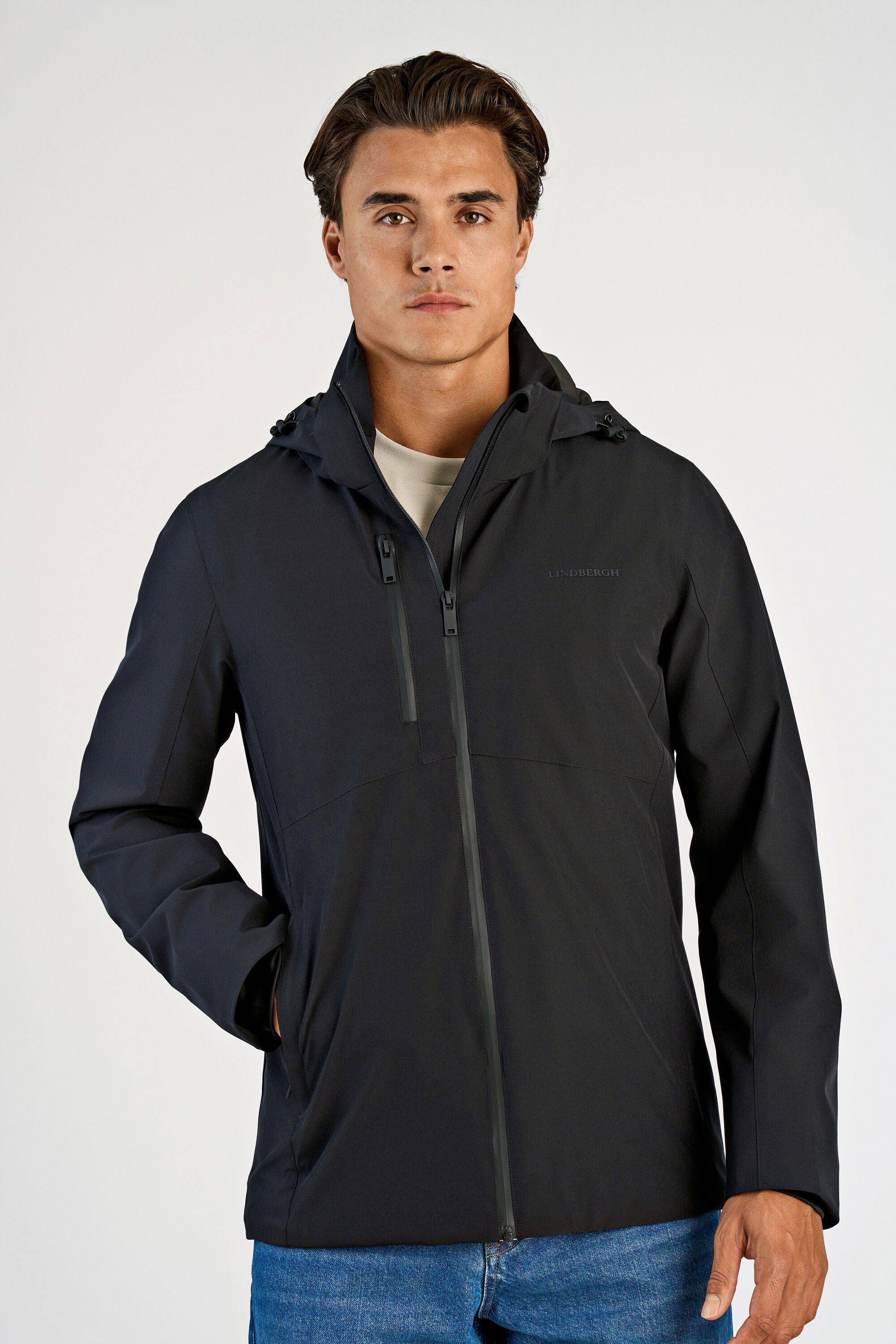 Short parka jacket