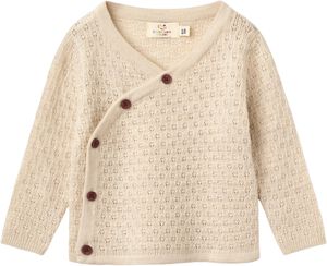 Merino Pattern Baby Cross-Over Cardigan