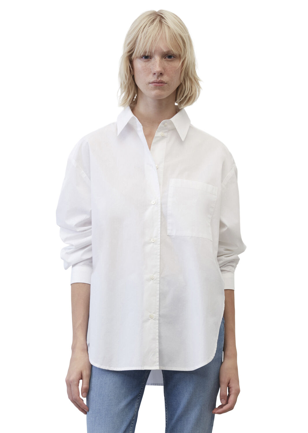 Blouse, long sleeve, kent collar, p