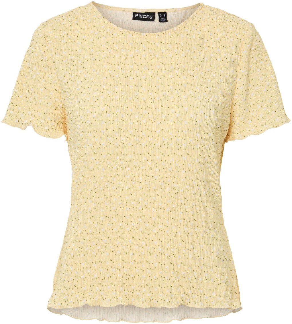 Pcflora Ss O-Neck Top Jrs Msa Bc