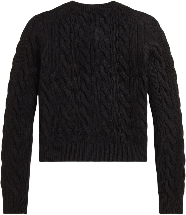 Cable Wool-Cashmere Cardigan