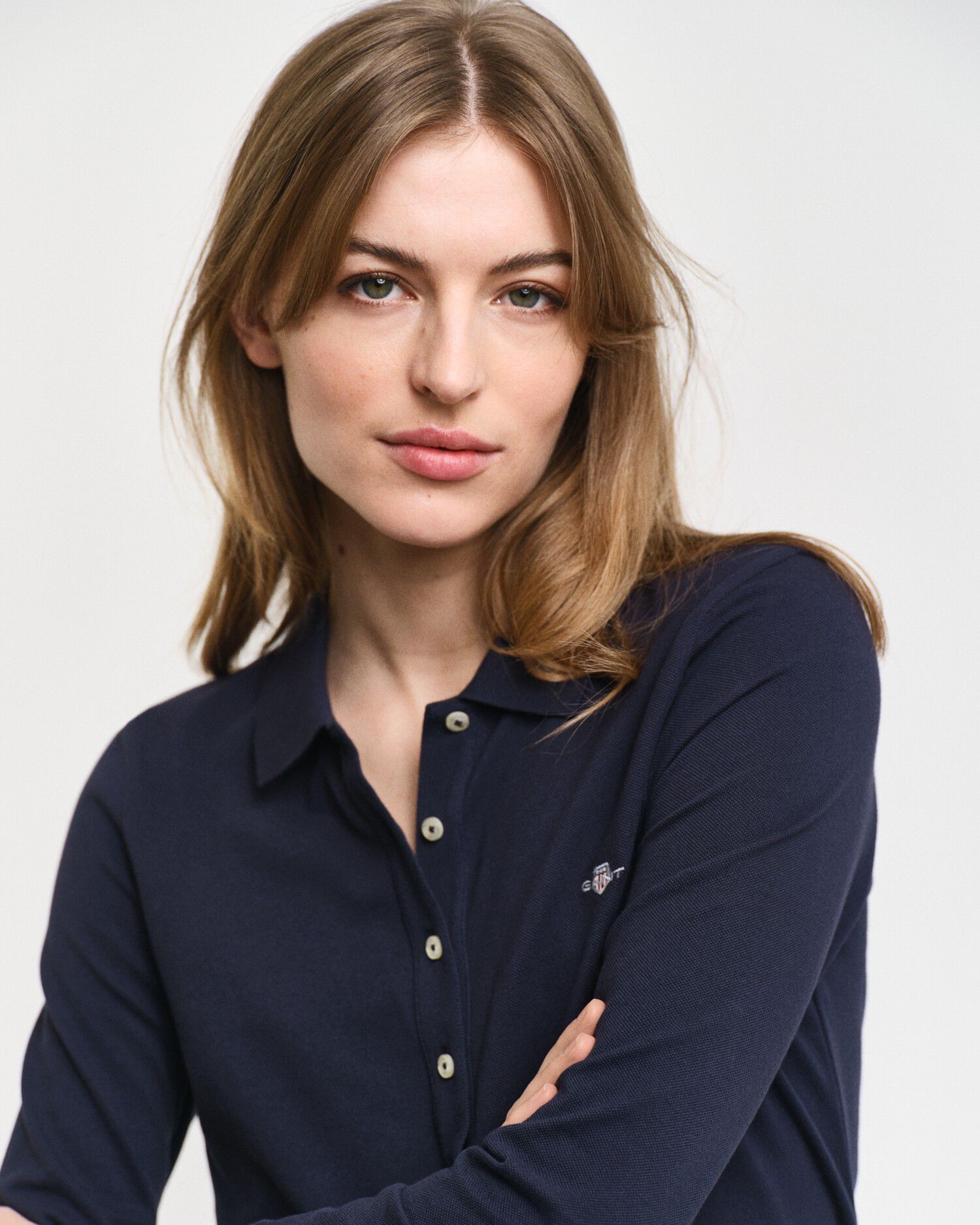 SLIM SHIELD LS PIQUE POLO