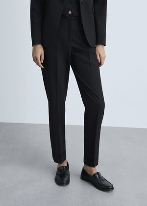 Straight suit trousers